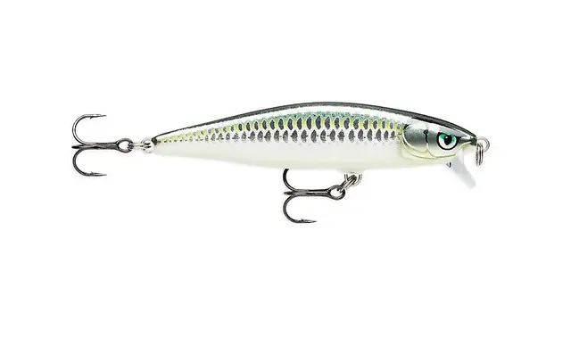 Rapala FLAT RAP BLK 8cmLiten Wobbler Med Kraftig Gång 3 Rapala FLAT RAP BLK 8cmLiten Wobbler Med Kraftig Gång