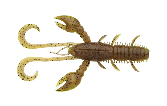 Berkley Hollow Craw Brown Chartreuse7cm 8pk 3 Berkley Hollow Craw Brown Chartreuse7cm 8pk