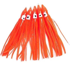 Fladen Octopus Red 12cm5-pack Röd UV Bläckfisk