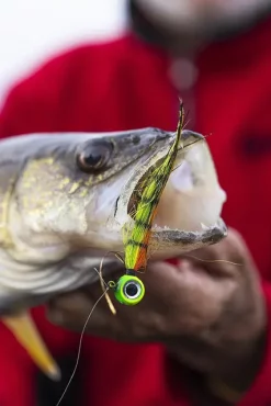 VMC Moontail Jigs Red Tail Chub 10,5gJigghoder Utstyrt Med Bucktail Og Flash -Jiggar & softbaits säljbutik al linder 30a0231.640 2