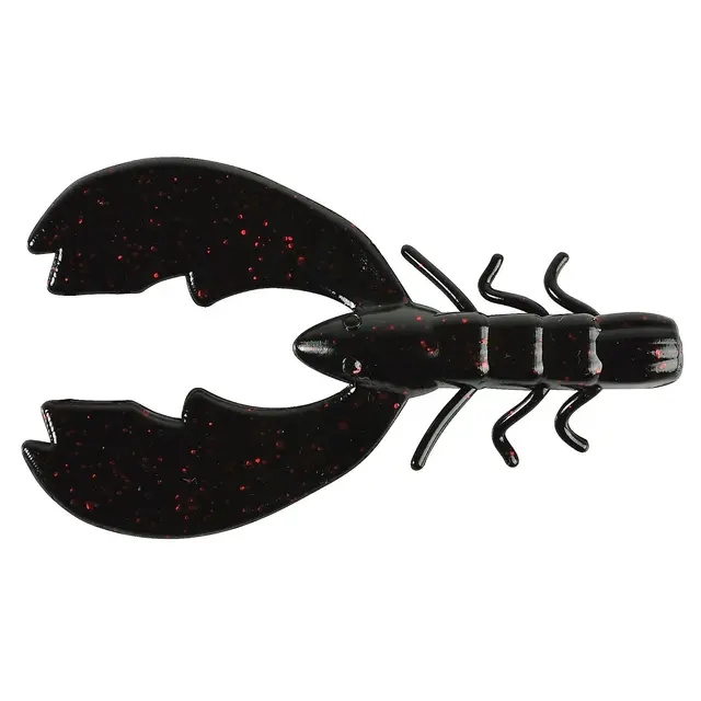 Berkley PowerBait Chigger Craw 10pkBlack Red Fleck 8cm 3 Berkley PowerBait Chigger Craw 10pkBlack Red Fleck 8cm