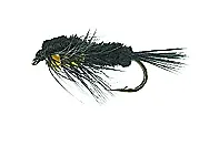 Unique Flies Montana Nymph #10 Black/YellowKjøp 12 Fluer Få Gratis Flueboks