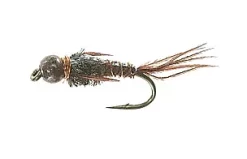 Unique Flies Bead Head Flashback PT Brown #12Kjøp 12 Fluer Få Gratis Flueboks