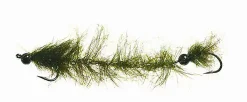 Unique Flies Børsteorm Olive # 6Kjøp 12 Fluer Få Gratis Flueboks