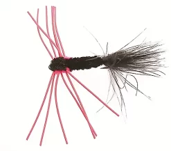 Unique Flies Montana Rubber Leg #6 - Black/redKjøp 12 Fluer Få Gratis Flueboks