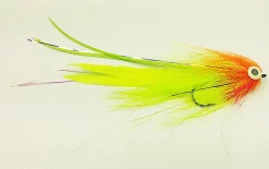 Flydressing Bauer Pike Deceiver #4/0 Red & ChartreusKvalitetsflugor Från Välkänd Märke