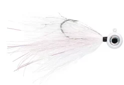VMC Moontail Jigs White 10,5gJigghoder Utstyrt Med Bucktail Og Flash