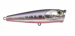 Mustad Burpy Popper Chrome Purple Back65F