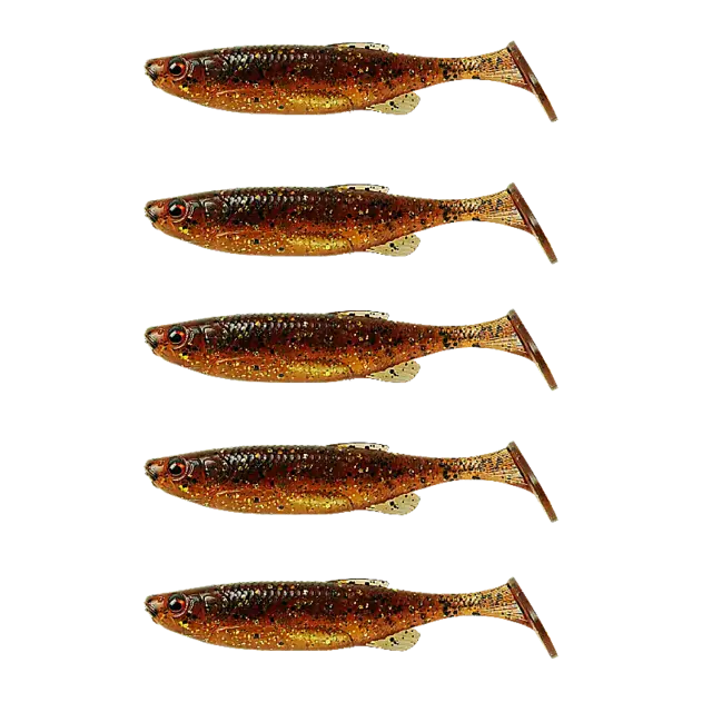 Savage Gear Fat Minnow T-Tail 10,5cm 11gMotoroil UV 5-pack 3 Savage Gear Fat Minnow T-Tail 10,5cm 11gMotoroil UV 5-pack